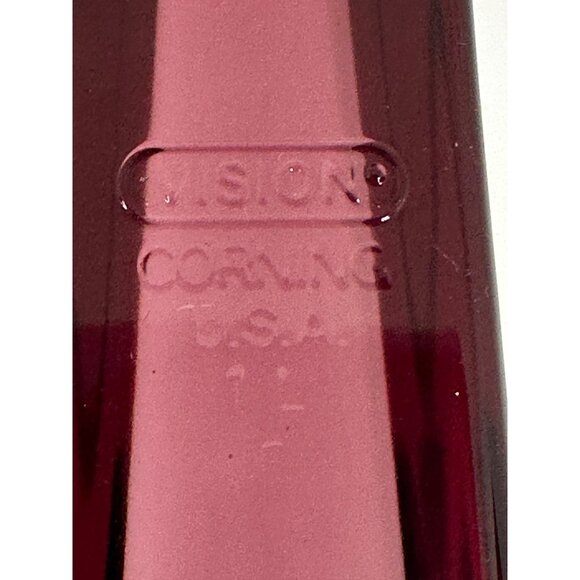 VTG Pyrex Corning Ware Visions Cranberry 1L Saucepan w/ Lid USA Made 6.5"x3.5" - Picture 3 of 9